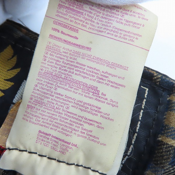 実際に弊社で買取させて頂いたBelstaff/ベルスタッフ 70' トライアルマスター プロフェッショナル ワックス コットンパンツ size 28の画像 3枚目