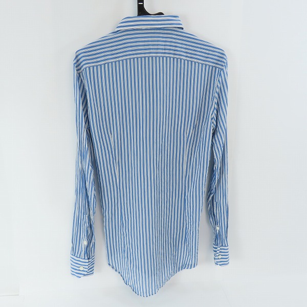 実際に弊社で買取させて頂いた【JPタグ】ETRO/エトロ シルク混 ストライプ柄 長袖シャツ 39の画像 1枚目