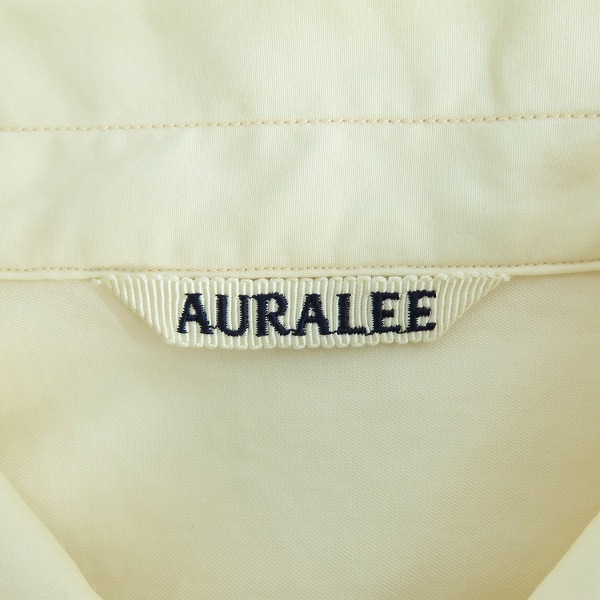 実際に弊社で買取させて頂いたAURALEE/オーラリー WASHED FINX TWILL BIG SHIRTS 長袖 シャツ A20AS02TN/5の画像 2枚目