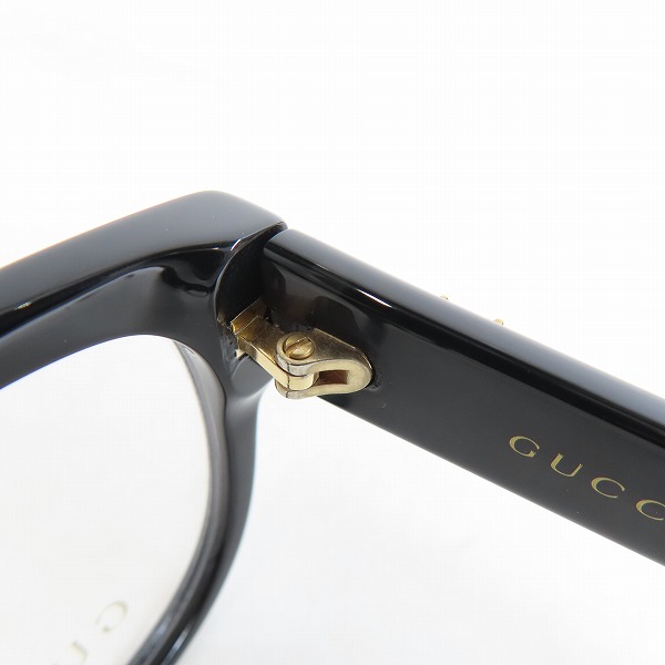 実際に弊社で買取させて頂いたGUCCI/グッチ メガネフレーム アイウェア GG0098O-001の画像 4枚目