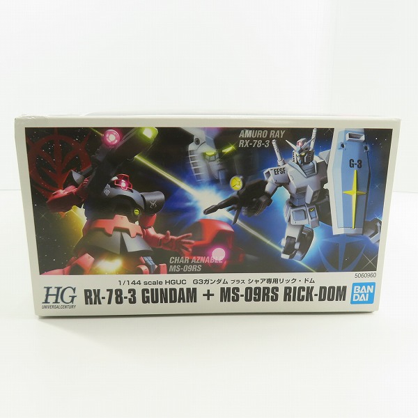 実際に弊社で買取させて頂いた【未組立】BANDAI/バンダイ 1/144 HGUC G3ガンダム プラス シャア専用リック・ドムの画像 4枚目