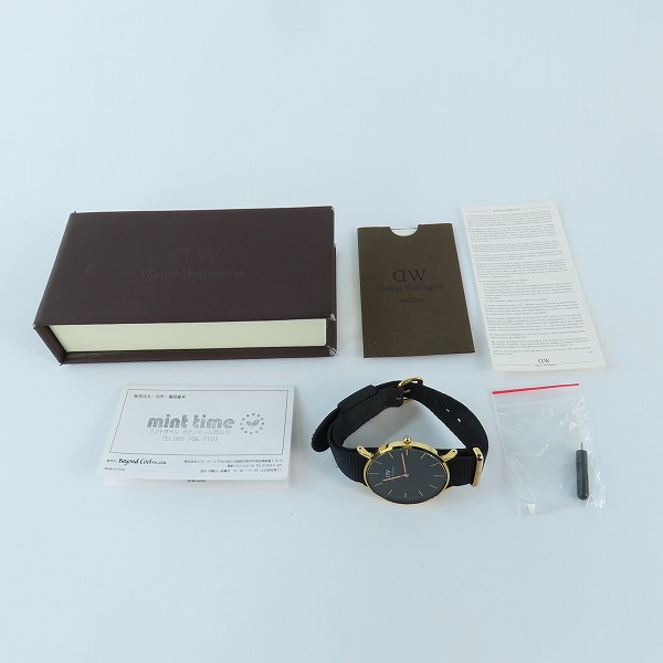 実際に弊社で買取させて頂いたDaniel Wellington/ダニエルウェリントン 腕時計 CLASSIC BLACK Cornwall DW00100150【動作未確認】 の画像 7枚目