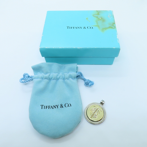 実際に弊社で買取させて頂いたTIFFANY&CO/ティファニー ヴィンテージ 18KT×STERLING コンビ コインペンダントトップの画像 6枚目