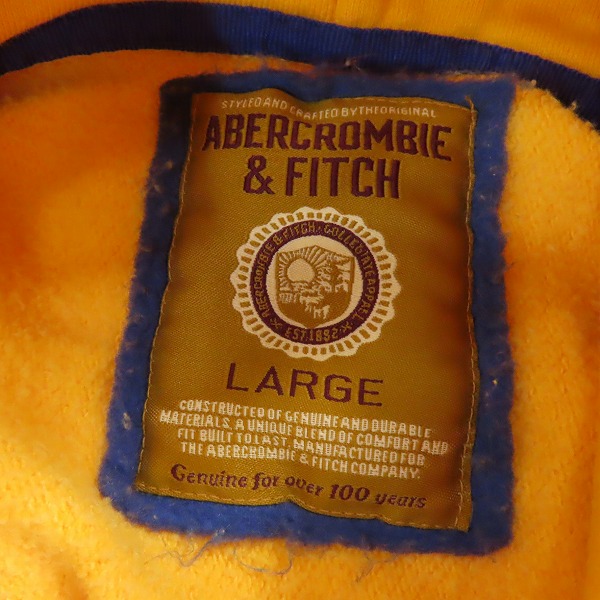 実際に弊社で買取させて頂いた【未使用】Abercrombie＆Fitch/アバクロンビー＆フィッチ ビンテージ パーカー AF1892-32481-12277 Lの画像 2枚目