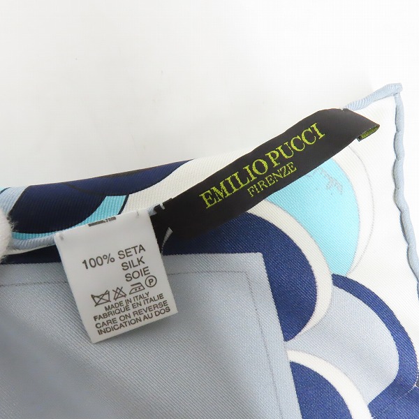 実際に弊社で買取させて頂いたEMILIO PUCCI/エミリオプッチ シルクハンカチ/スカーフの画像 2枚目