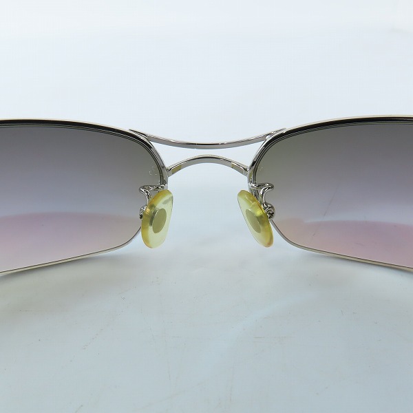 実際に弊社で買取させて頂いたRay-Ban/レイバン メタルフレーム/ハーフリム サングラス/アイウェア RB3223 003/Z1の画像 3枚目