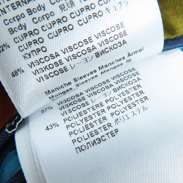 実際に弊社で買取させて頂いた【未使用】ETRO/エトロ チェック総柄 ブルー 1187Q-1100/56の画像 5枚目