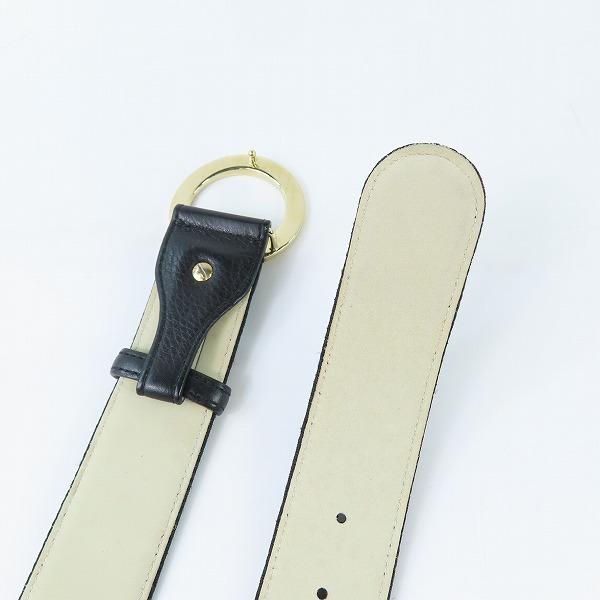 実際に弊社で買取させて頂いたBVLGARI/ブルガリ キャンバス×レザーベルト ゴールドバックル 105/42の画像 2枚目