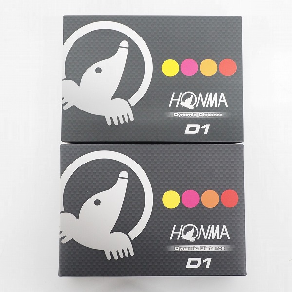 実際に弊社で買取させて頂いた【未使用】HONMA/ホンマ D1 DYNAMIC DISTANCE ゴルフボール レッド  2ダース の画像 2枚目