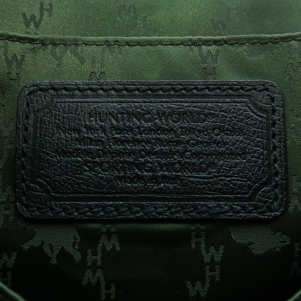 実際に弊社で買取させて頂いたHunting World/ハンティングワールド レザーブリーフケースの画像 5枚目