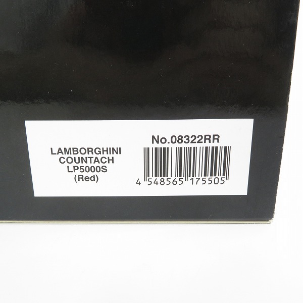 実際に弊社で買取させて頂いたKYOSHO/京商 1/18 LAMBORGHINI COUNTACH/ランボルギーニ カウンタック LP5000S レッド 08322RRの画像 8枚目