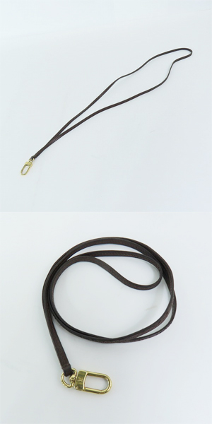 実際に弊社で買取させて頂いたLOUIS VUITTON/ルイヴィトン ダミエ・エベヌ マレ用付属ポーチ ネックストラップ付きの画像 9枚目