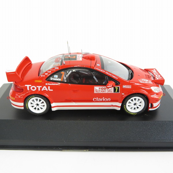 実際に弊社で買取させて頂いたixo/イクソ 1/43 PEUGEOT/プジョー 307 WRC モンテカルロラリー 2005 #7 RAM170 ミニカーの画像 3枚目