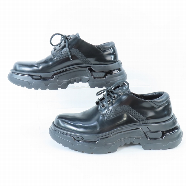 実際に弊社で買取させて頂いたGIORGIO ARMANI/ジョルジオアルマーニ レザー スニーカー X2C639/6の画像 3枚目