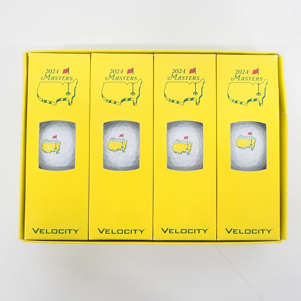 実際に弊社で買取させて頂いた【未使用/オウンネーム】Titleist/タイトリスト VELOCITY/ベロシティ 2024 MASTERS ゴルフボール ホワイト 1ダース