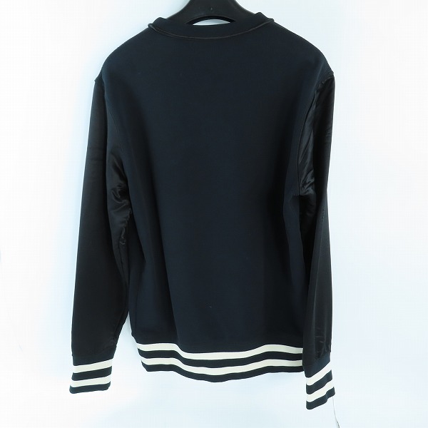実際に弊社で買取させて頂いた【JPタグ】ALEXANDER McQUEEN/アレキサンダーマックイーン 切り替え ロゴワッペン クルーネックトレーナー/Sの画像 1枚目
