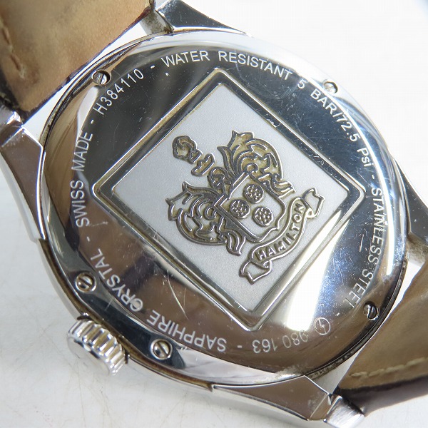 実際に弊社で買取させて頂いたHAMILTON/ハミルトン 腕時計/ウォッチ ジャズマスター H384110【動作未確認】の画像 3枚目