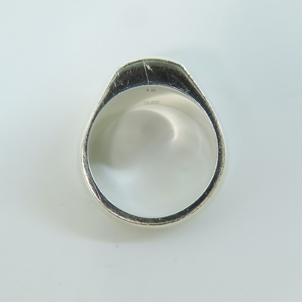 実際に弊社で買取させて頂いたGUCCI/グッチ トレードマーク エングレービング ロゴリング 779162 J8400 8106/12号の画像 5枚目