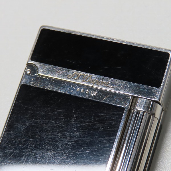 実際に弊社で買取させて頂いたS.T.Dupont/デュポン ライン2 ガスライター 黒漆 016296 ブラックの画像 6枚目