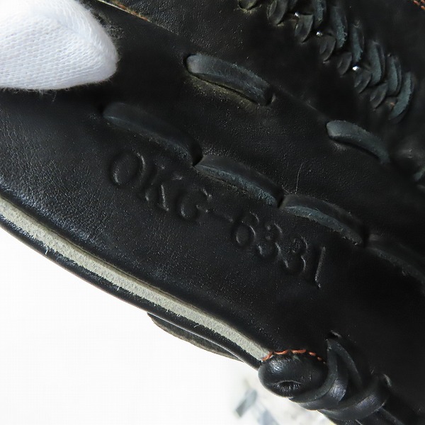 実際に弊社で買取させて頂いたHI GOLD/ハイゴールド NATURAL FLEX 己極 軟式 投手 右投げ用 グローブ OKG-6331の画像 8枚目