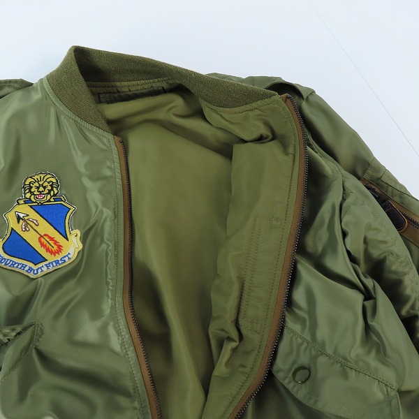 実際に弊社で買取させて頂いたTHE REAL McCOY'S/ザリアルマッコイズ TYPE L-2 / 335th FIGHTER SQDN フライトジャケット 38の画像 6枚目