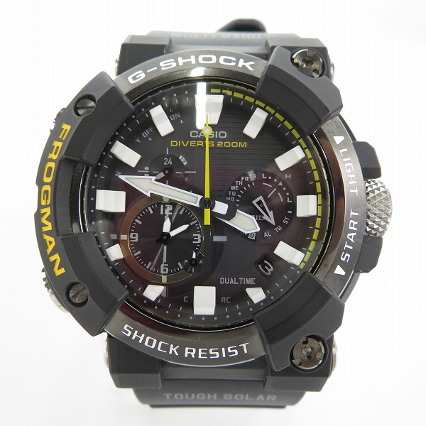 実際に弊社で買取させて頂いたG-SHOCK/Gショック FROGMAN/フロッグマン Bluetooth ソーラー電波時計 GWF-A1000-1AJFの画像 1枚目