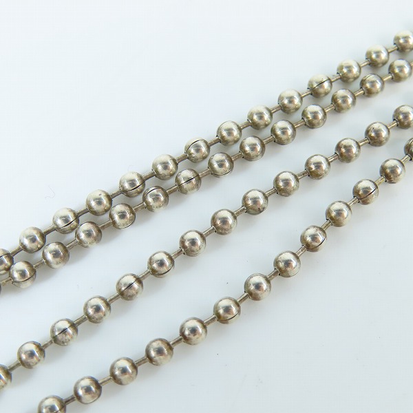 実際に弊社で買取させて頂いたCHROME HEARTS/クロムハーツ フレームド ハートチャーム ボールチェーン付き ネックレスの画像 5枚目