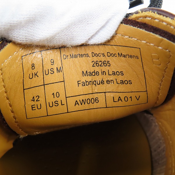 実際に弊社で買取させて頂いたDr.Martens/ドクターマーチン 1461 TRAINING SPEC 3ホール ドレスシューズ 26265/UK8の画像 5枚目