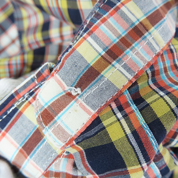 実際に弊社で買取させて頂いたBURBERRYS/バーバリーズ 胸刺繍 チェック柄 長袖ボタンシャツ/XLの画像 6枚目