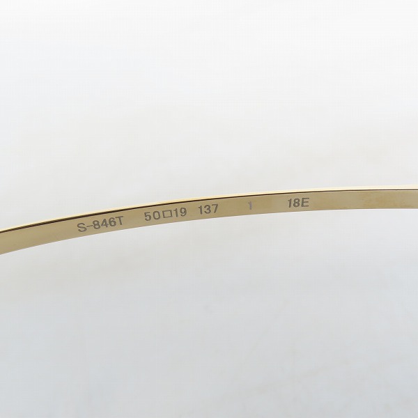 実際に弊社で買取させて頂いた999.9/フォーナインズ メガネフレーム アイウェア S-846Tの画像 5枚目