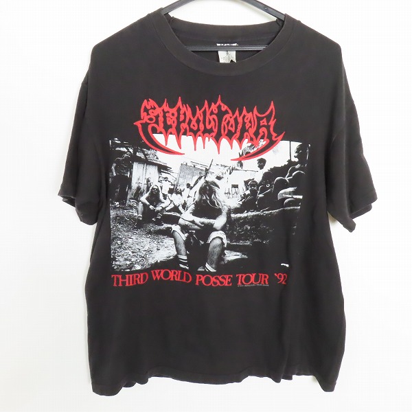 実際に弊社で買取させて頂いたSEPULTURA/セパルトゥラ 90S THIRD WORLD POSSE TOUR 1992 ヴィンテージ/ビンテージ  バンドTシャツ M