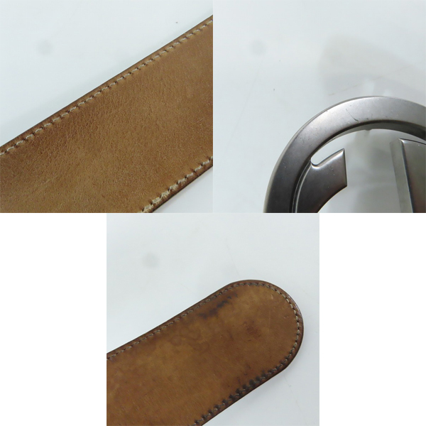 実際に弊社で買取させて頂いたGUCCI/グッチ GGスプリームキャンバス インターロッキングG バックル ベルト 411924の画像 7枚目