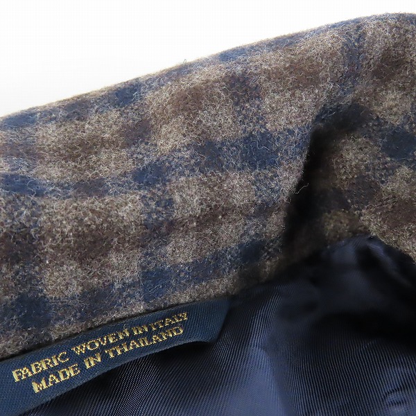 実際に弊社で買取させて頂いたBrooks Brothers/ブルックスブラザーズ 1818 チェック柄 ジャケット/37Sの画像 6枚目