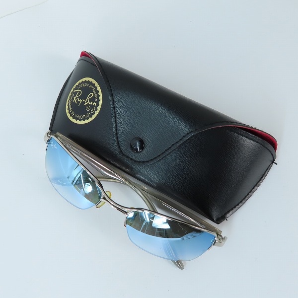 実際に弊社で買取させて頂いたRay-Ban/レイバン メタルフレーム/ハーフリム サングラス/アイウェア RB3223 003/Z1の画像 9枚目