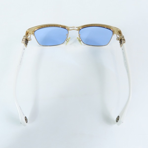 実際に弊社で買取させて頂いたA'rossvy/ロズヴィー サイド シルバー 925 ストーンデザイン サングラス/アイウェア 209251605の画像 3枚目