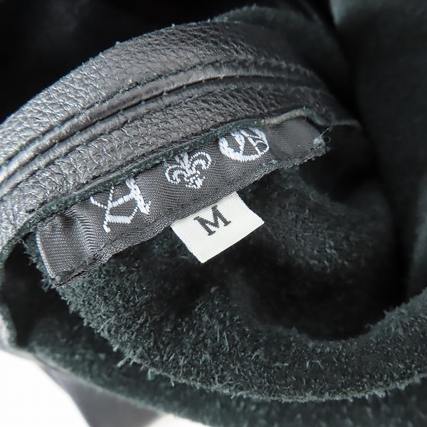 実際に弊社で買取させて頂いた【カスタム】A＆G/エーアンドジー クロスパッチ シルバークロス レザージャケット/Mの画像 2枚目