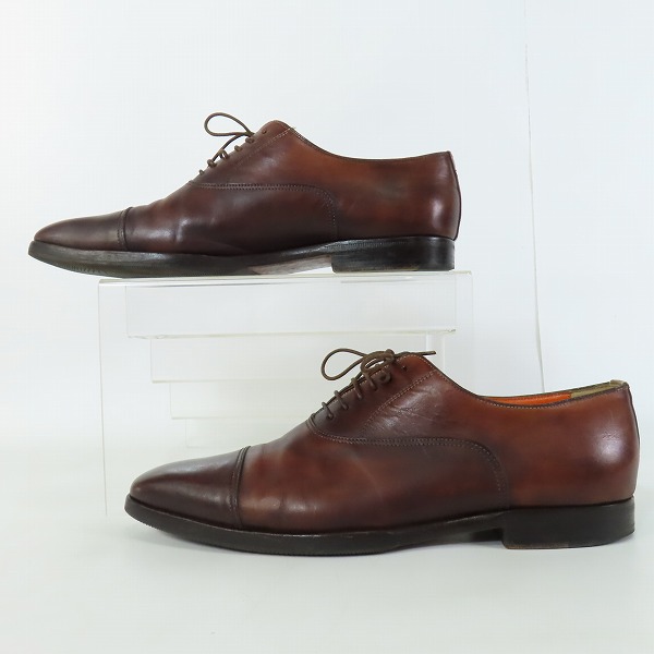 実際に弊社で買取させて頂いたSantoni/サントーニ ストレートチップレザーシューズ 9096/7の画像 3枚目