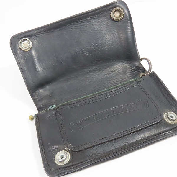 実際に弊社で買取させて頂いたCHROME HEARTS/クロムハーツ BSフレア１ZIP Wallet/財布の画像 3枚目