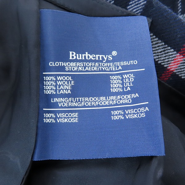 実際に弊社で買取させて頂いたBurberrys/バーバリーズ イングランド製 チェック柄スカート の画像 4枚目