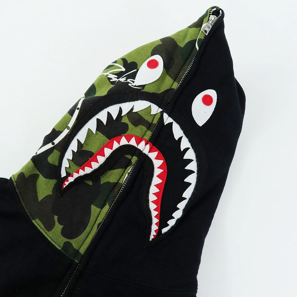実際に弊社で買取させて頂いたA BATHING APE×FUTURA/アベイシングエイプ×フューチュラ シャークパーカー 001ZPC231903X/S