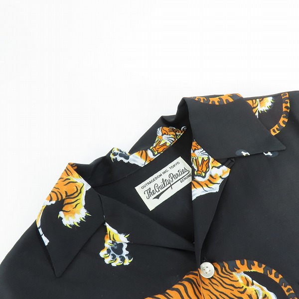 実際に弊社で買取させて頂いたWACKO MARIA/ワコマリア TIM LEHI ティムリーハイ S/S HAWAIIAN SHIRT 虎 アロハシャツ TIMLEHI-WM-HI23/Sの画像 4枚目