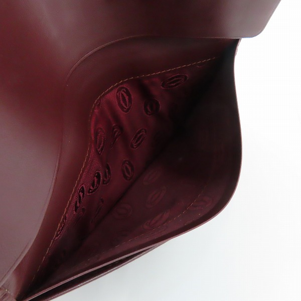 実際に弊社で買取させて頂いたCartier/カルティエ マストライン レザー 二つ折り 財布/ウォレットの画像 6枚目