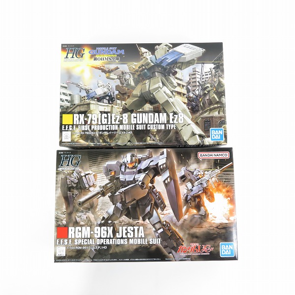実際に弊社で買取させて頂いた【未組立】BANDAI/バンダイ HG 1/144 Ez-08 ガンダムイージーエイト/ジェスタ 2点セット/08MS小隊/UC/ガンプラ