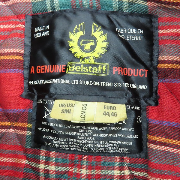 実際に弊社で買取させて頂いたBelstaff/ベルスタッフ 60～70’ ビンテージ トライアルマスタージャケット オイルドジャケット 44/46の画像 3枚目