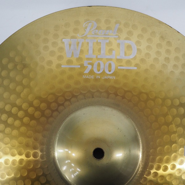実際に弊社で買取させて頂いたPearl/パール WILD 500 14インチ ハイハットシンバル TOP&BOTTOM セット 日本製の画像 1枚目