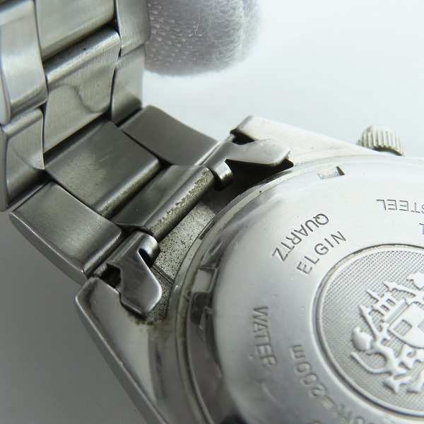 実際に弊社で買取させて頂いたELGIN/エルジン クロノグラフ FK1059 腕時計【動作未確認】の画像 5枚目