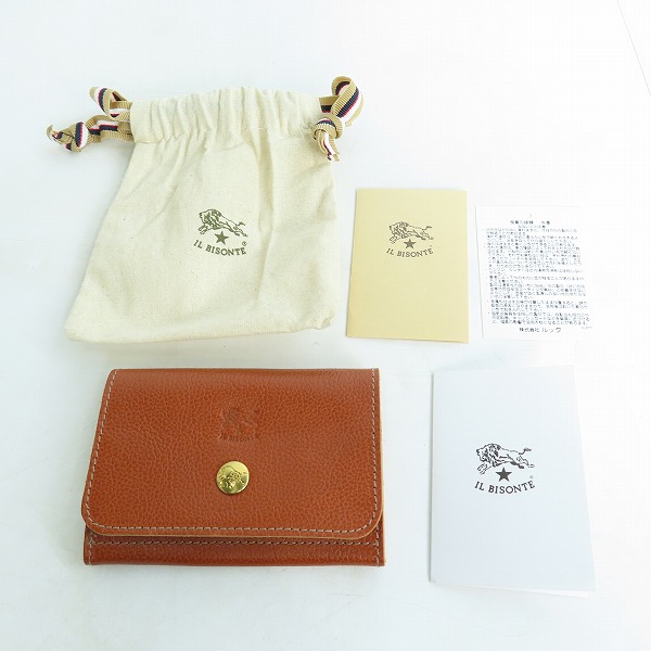実際に弊社で買取させて頂いたIL BISONTE/イルビゾンテ レザー カードケース 54192304193の画像 7枚目