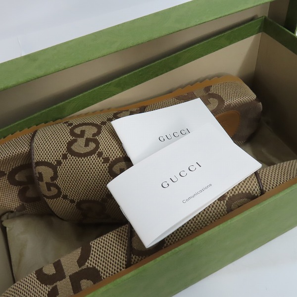 実際に弊社で買取させて頂いたGucci/グッチ ジャンボ GGキャンバス メンズ スライドサンダル 靴 624695/8の画像 8枚目
