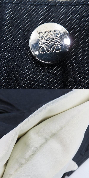 実際に弊社で買取させて頂いたLOEWE/ロエベ アナグラム コットンデニム D2292110UN/36の画像 9枚目