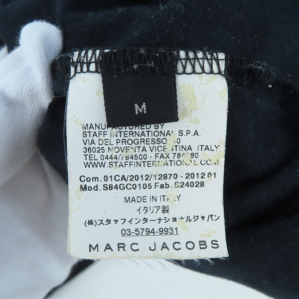実際に弊社で買取させて頂いたMARC JACOBS Bast/マークジェイコブス プリント Tシャツ ブラック Mの画像 3枚目